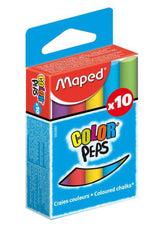 Maped 10-Piece Blackboard Chalk Stick Set Multicolour - Al Masam Stationery LLC